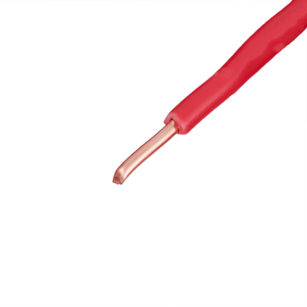 Провод монолитный 1.5mm2 (16AWG/D1.38мм, медь, PVC), красный