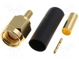 SMA1111A23G550 Stecker SMA ""Männchen"" gerade Crimp 750in RG174 (HF-Jack)