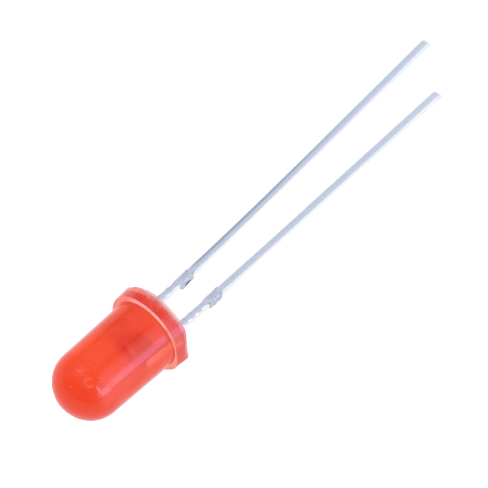 Светодиод 5мм красный 640 nm, 30° (Q500HCR1D -YETDA)