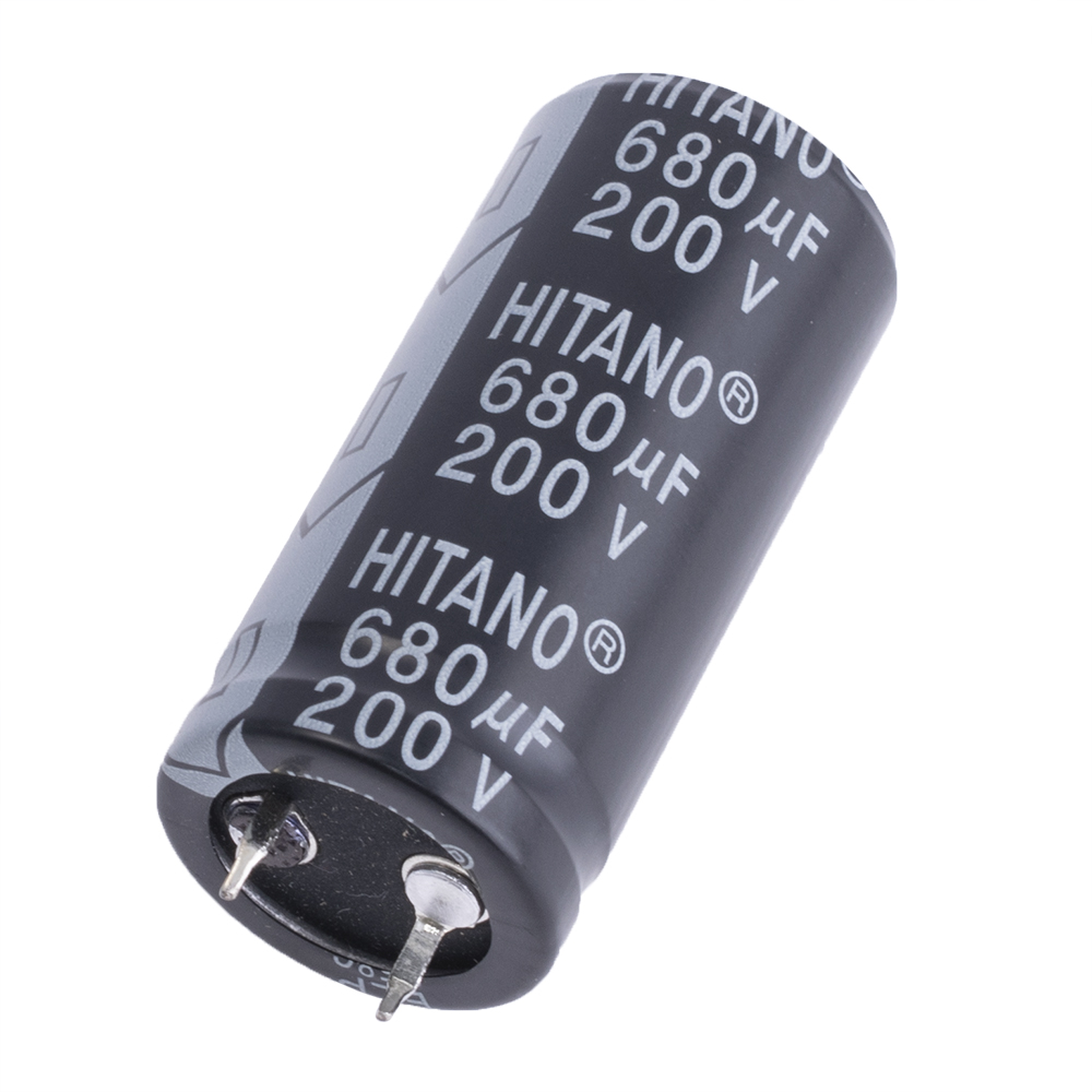 680uF 200V ELP 22x45mm (ELP681M2DBA-Hitano) (Elektrolytkondensator)