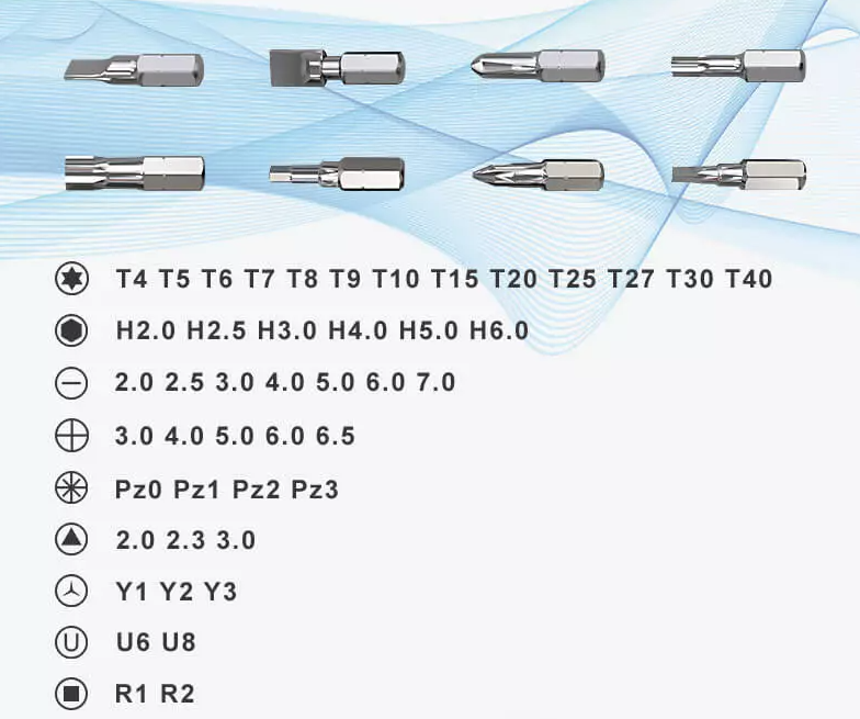 Набір (48в1) викрутка з бітами (JM-6124 – Jakemy)