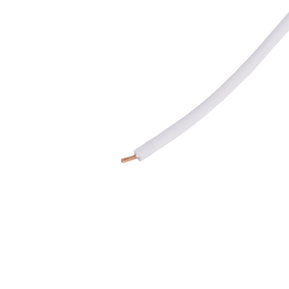 Провод многожильный 0,12мм2 (7xD0,15мм, медь) белый, PVC (AVR0.12-7/0.15-CU-W)