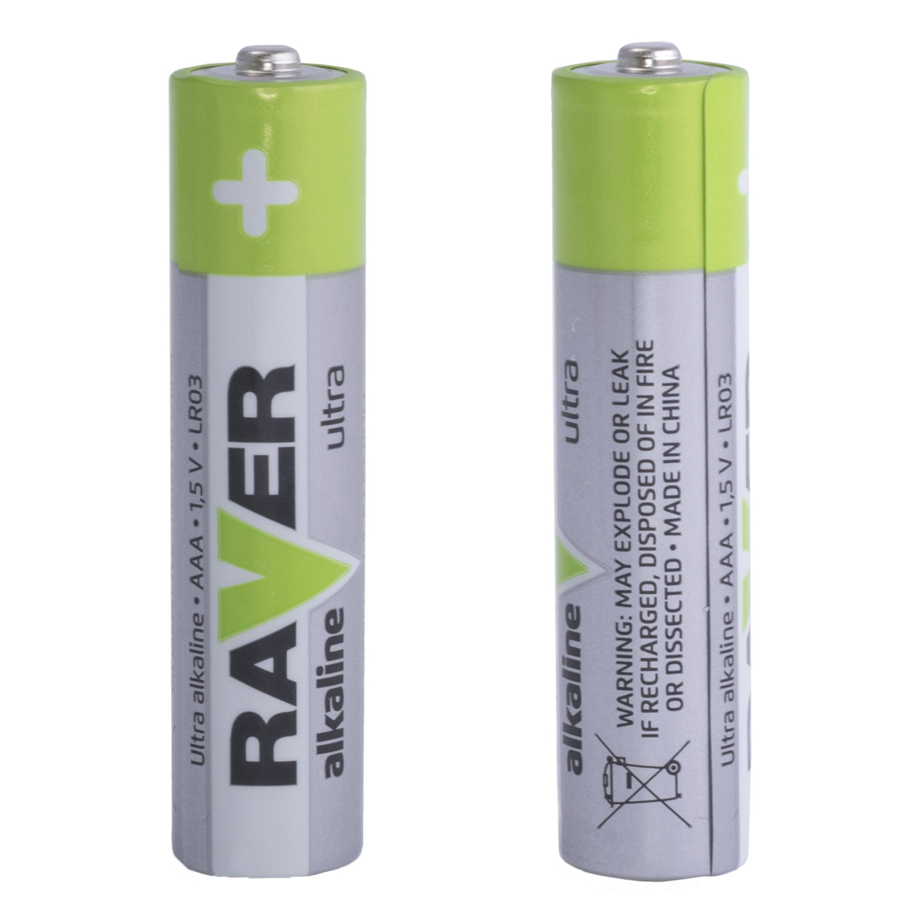 Батарейка щелочная Ultra Alkaline LR03, AAA, 1.5V, RAVER